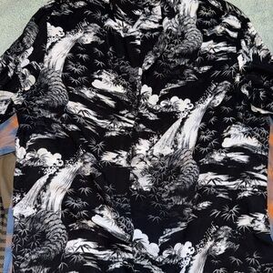 All Saints Monochrome Artistic Jacket